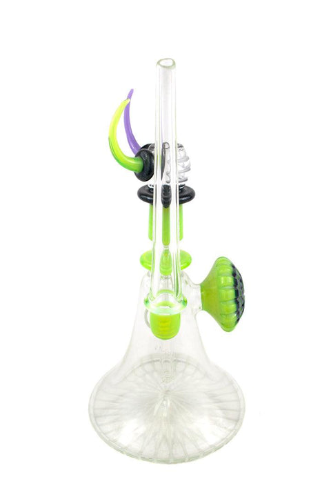 P.A. JAY | Slime and Purple Beaker Rig with Dish & Dabber Set - Peace Pipe 420