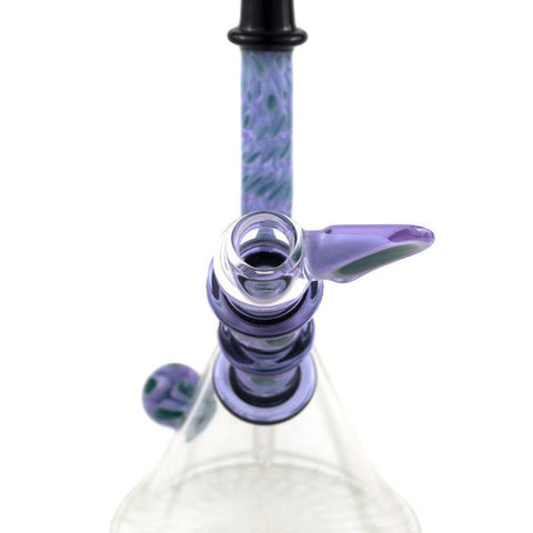 P.A. JAY | Worked Black and Purple Beaker Rig - Peace Pipe 420