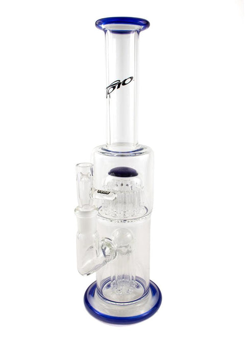 Toro | Mini Tube 7/13 Colour Accents (Cobalt/White) - Peace Pipe 420