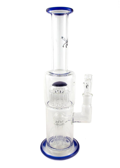 Toro | Mini Tube 7/13 Colour Accents (Cobalt/White) - Peace Pipe 420