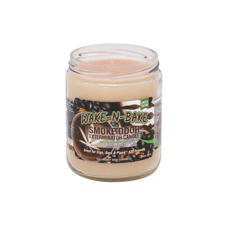 Wake N' Bake | Smoke Odor Exterminator Candle - Peace Pipe 420